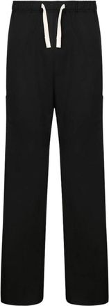 Palm Angels Logo Geborduurd Relaxed Fit Broek - Heren - Straight fit broeken - Zwart - M - Polyester - Broeken