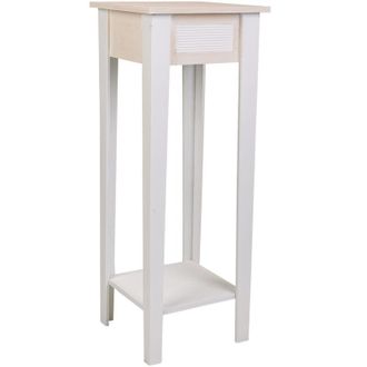 Wanderlust Deco Wanderlust Deco - Soporte De Maceta De Madera Blanca 30x30x80 Cm