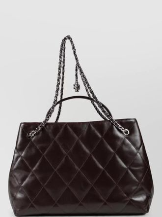 Tory Burch fleming medium leather quilted shoulder bag