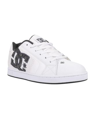 DC Sneaker DC SHOES Net, Herren, Gr. 8(40,5), weiss (wei&szlig;, monogram), Obermaterial:52.5% Leder, 47.5% Synthetikmaterial;, Schuhe Sneaker