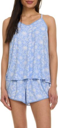 Flora Nikrooz Petunia Floral Print Short Camisole Pajamas in Periwinkle at Nordstrom, Size X-Small