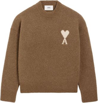 Ami Brown Logo Sweater
