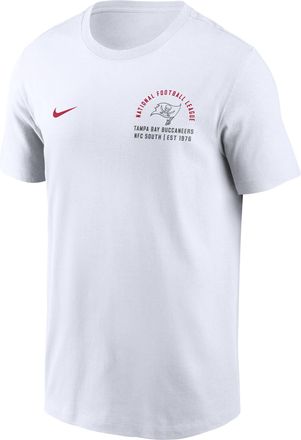 Nike Tampa Bay Buccaneers Essential Nike Mens NFL T-Shirt in White | N19910A8B-PNG