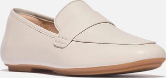 FitFlop Womens Fitflop Delicato Loafer Leather Womens Paris Beige Loafers - Cream - Size: 6