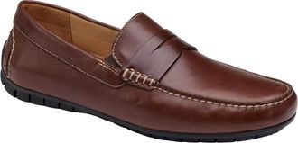Johnston & Murphy Cort Penny Mahogany Full Grain 25-3662-206 Mens