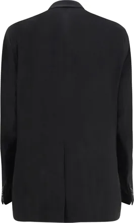 GCDS Womens Blazer Double-Breasted Black Black-Black Viscose Blazers Black/black Jacket