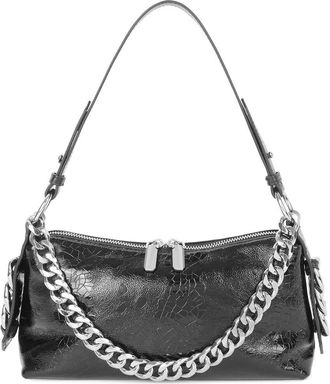 Tiffany & Fred Tiffany And Fred Paris Metallic Leather Chain Shoulder