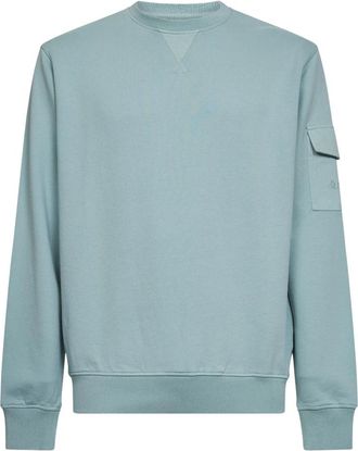 MC2 Saint Barth Ribgebreide Crewneck Sweatshirt - Heren - Sweatshirts - Groen - L - Katoen - Hoodies & sweatvesten