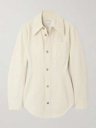 Bottega Veneta Giacca In Denim - Crema