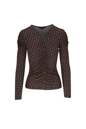 Veronica Beard Womens Neeta Top In Multicolor