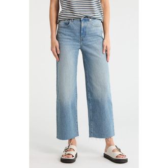 Madewell Wide Leg Ankle Crop Jeans in Donora Wash at Nordstrom Rack, Size 25