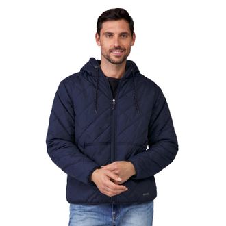 Free Country Mens Atlas Hooded Quilted Reversible Sherpa Jacket