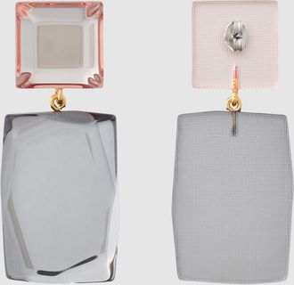 Vanessa Baroni Boucles doreilles Galaxy Clear Red