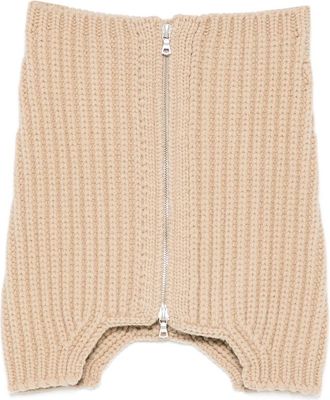 Dries Van Noten Ribbed Zip-up Collar