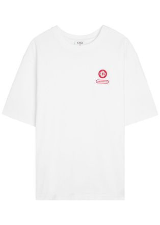 Casablanca Casablanca Logo Patch Cotton T-shirt - White - S