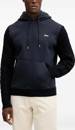 Guess Co Felpa con cappuccio e logo - Blu