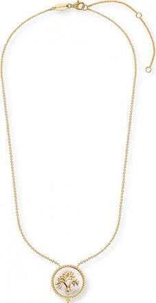 Engelsrufer Womens ERN-LILTREE-PE-G Ladies Tree of Life Necklace - Gold Sterling Silver - One Size