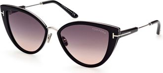 Tom Ford ANGELICA FT0868 01B Cat Eye Sunglasses