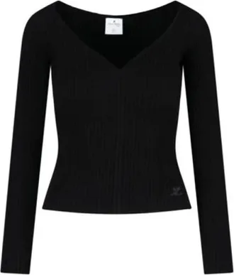 Courr&egrave;ges Mujer, Jerseys, Negro, Talla: M
