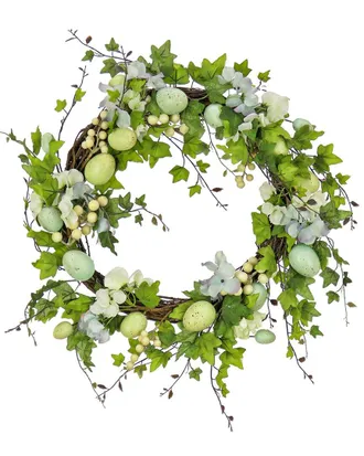 National Tree Company 22In Ivy And Eggs Easter Wreath