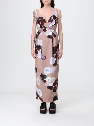 Antonio Marras Abito lungo in cotone con stampa floreale