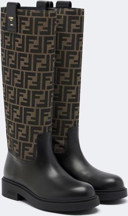 Fendi Botas altas Fendi Filo de lona y piel