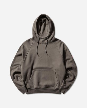 Cav Empt Men s Solid Big Heavy Hoodie Khaki