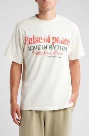 PacSun Pulse of Peace Graphic T-Shirt in Cream at Nordstrom Rack, Size Medium