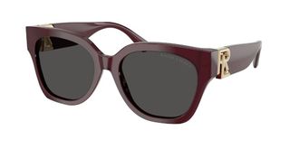 Ralph Lauren RL8221 THE OVERSZED RICKY 508387 Womens Sunglasses Burgundy Size 55