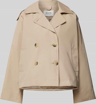 b.young B.Young Trenchcoat mit Reverskragen Modell Calea in Sand, Gr&ouml;&szlig;e 38