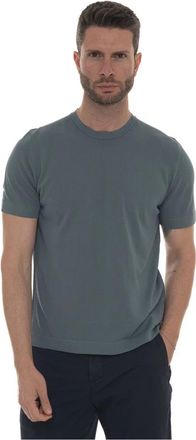 Hindustrie Lichte Katoenen Jersey T-shirt - Heren - T-shirts - Groen - S - Katoen - Tops