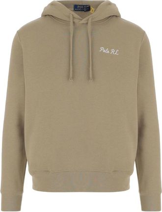 Polo Ralph Lauren Hoodies & sweatvesten, Heren, Beige, XL, Katoen, Sweatshirt van katoenmix met logo