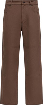 Moncler Moncler Canvas Cargo Pants, Men, Brown, Size: 48