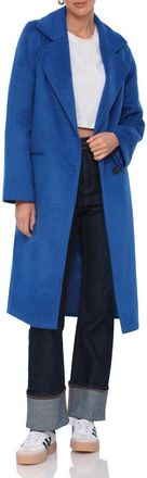 Avec Les Filles Single Breasted Coat in Lapis at Nordstrom, Size Xx-Large