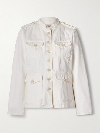 Nili Lotan Giacca In Denim Geraldine - Crema