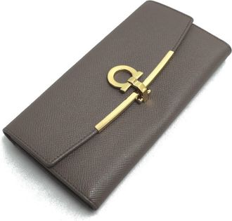 Ferragamo Leather Coin Purse/Coin Case (Pre-Owned)