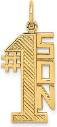 Diamond2Deal 14k Yellow Gold 1 SON Charm