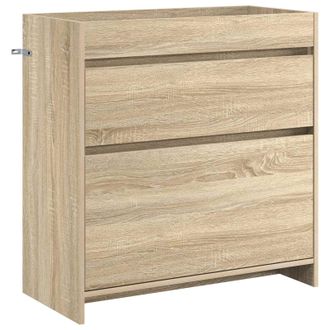 vidaXL Gabinete De Ba&ntilde;o Debajo Del Lavabo Roble Sonoma Vidaxl