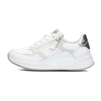 Gabor Schoenen, Dames, Wit, 37 EU, Leer, Elegante Witte Sneakers