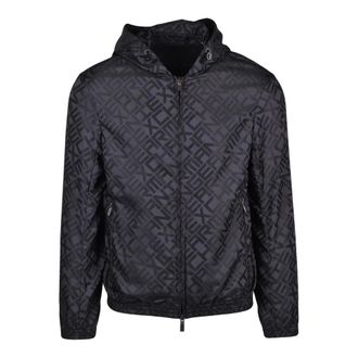 A|X Armani Exchange Light Jackets, male, Black, Size: XS Giubbotto Antivento