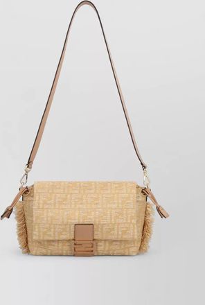 Fendi mamma baguette medium jacquard shoulder bag