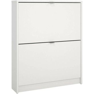 Dmora Dmora - Zapatero Turchese, Zapatero, Armario De Entrada Multiusos, Zapatero, 70x17 H85 Cm, Blanco