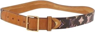 Louis Vuitton Pre-owned Belts, female, Brown, Size: ONE SIZE Pre-owned Vintage Leather Belt
