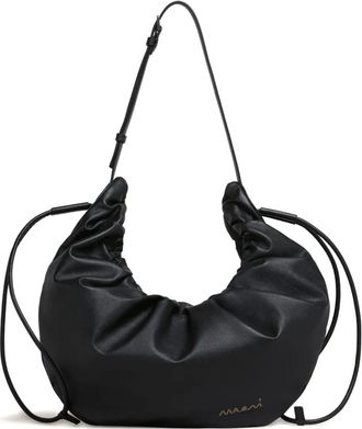 Marni Borsa a spalla in pelle - Nero