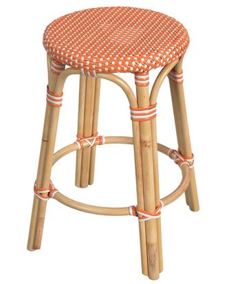 Butler Butler Specialty Company Tobias Rattan Round 24in Counter Stool