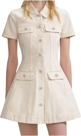 Self Portrait Mujer, Vestidos, Beige, Talla: S