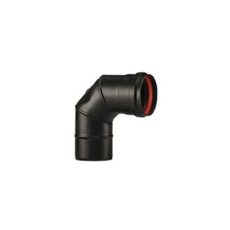 Ala Curva Gomito 90&deg; per canna fumaria stufa a pellet - 8cm