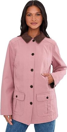 L.L.Bean Adirondack Barn Coat Flannel Lined Womens Jacket Washed Orchid : SM, Canvas/Cotton