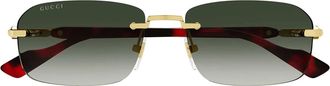 Gucci Sunglasses Gg1221 S 006 Gold/Grey Men