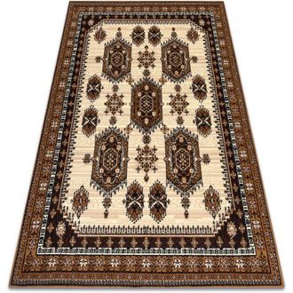 RugsX Rugsx - Alfombra Bcf Morad Zegary Relojes, Cl&aacute;sico - Beige Beige 140x200 Cm